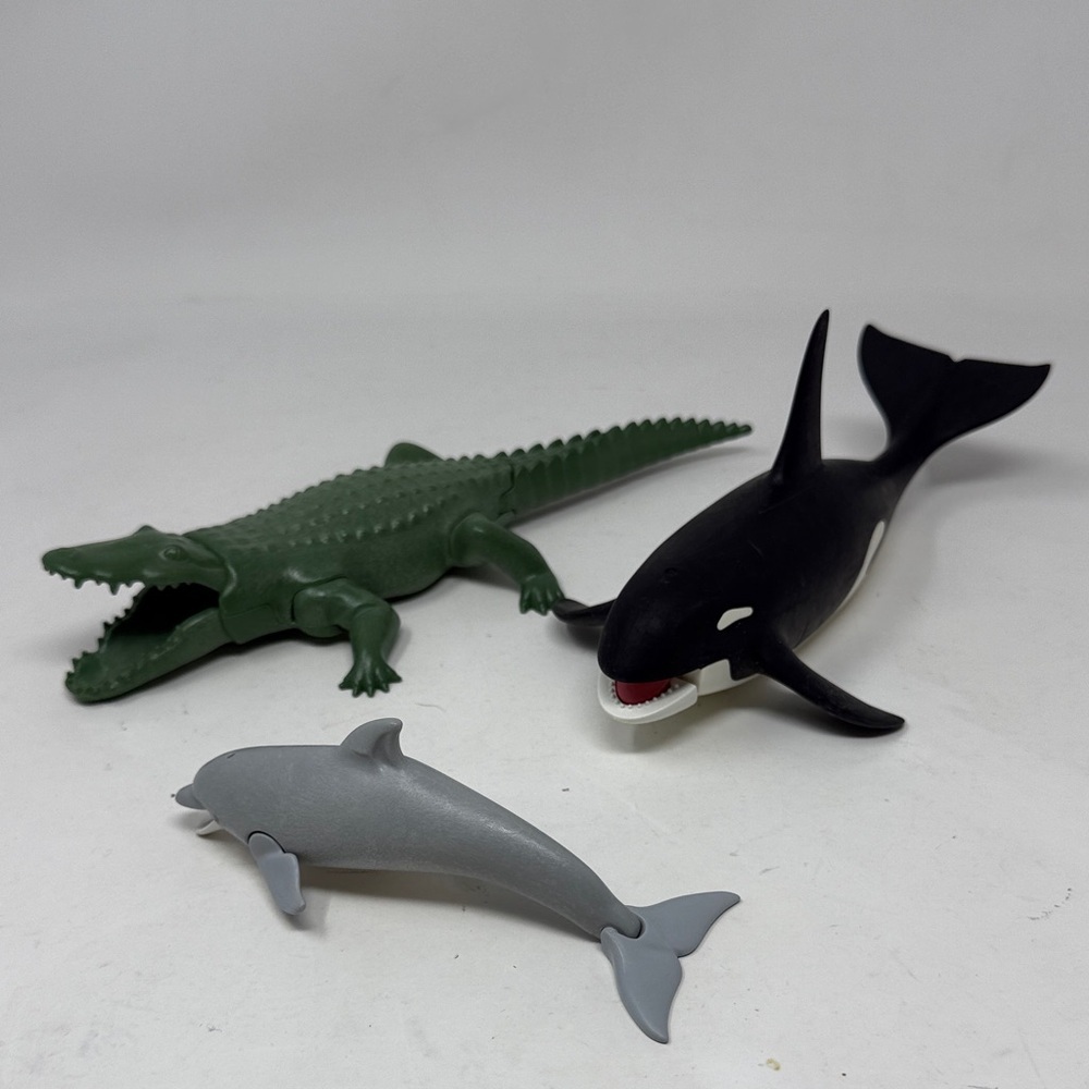 Playmobil Water Animals Crocodile, Orca, Dolphin
